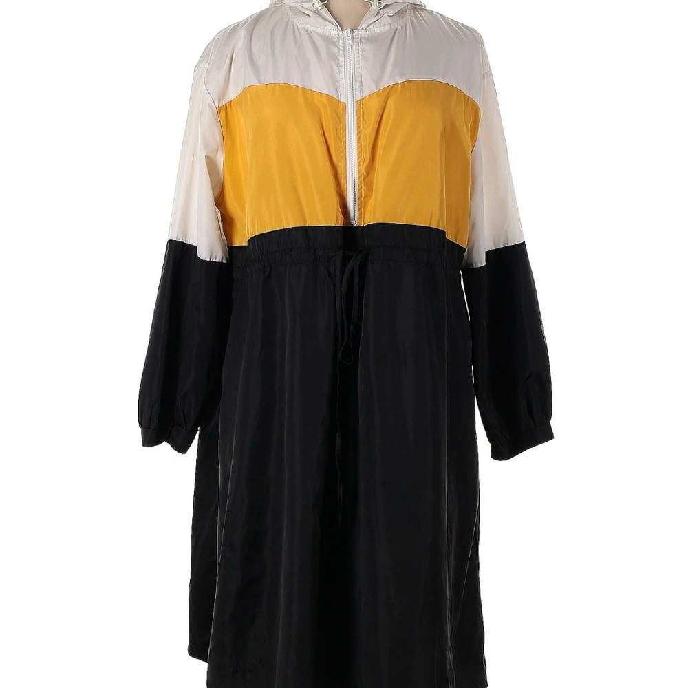 Colorblock Hooded Dress
